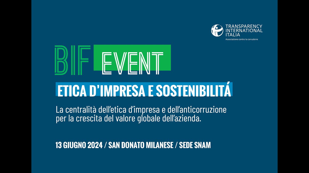 #BIF Event Etica e Sostenibilità (Pomeriggio)