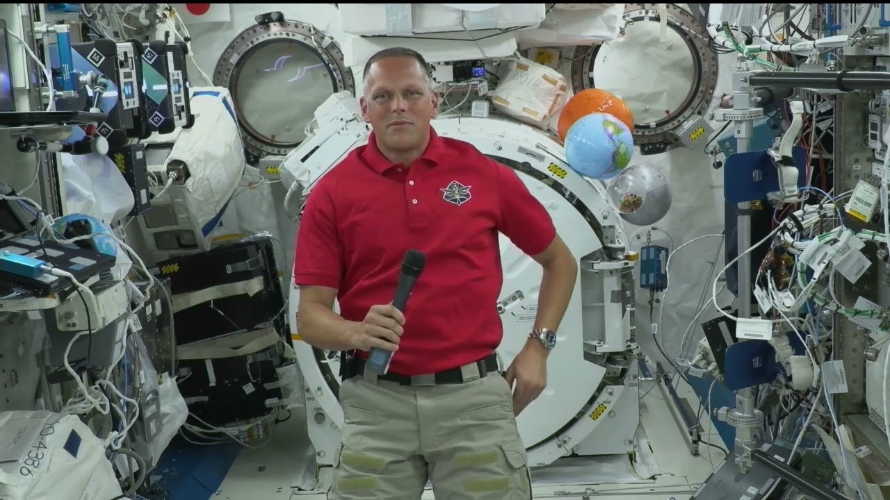 ASTRONAUT DISCUSS LIFE ABOARD THE SPACE STATION WITH WBUR-FM AND WHTM-TV