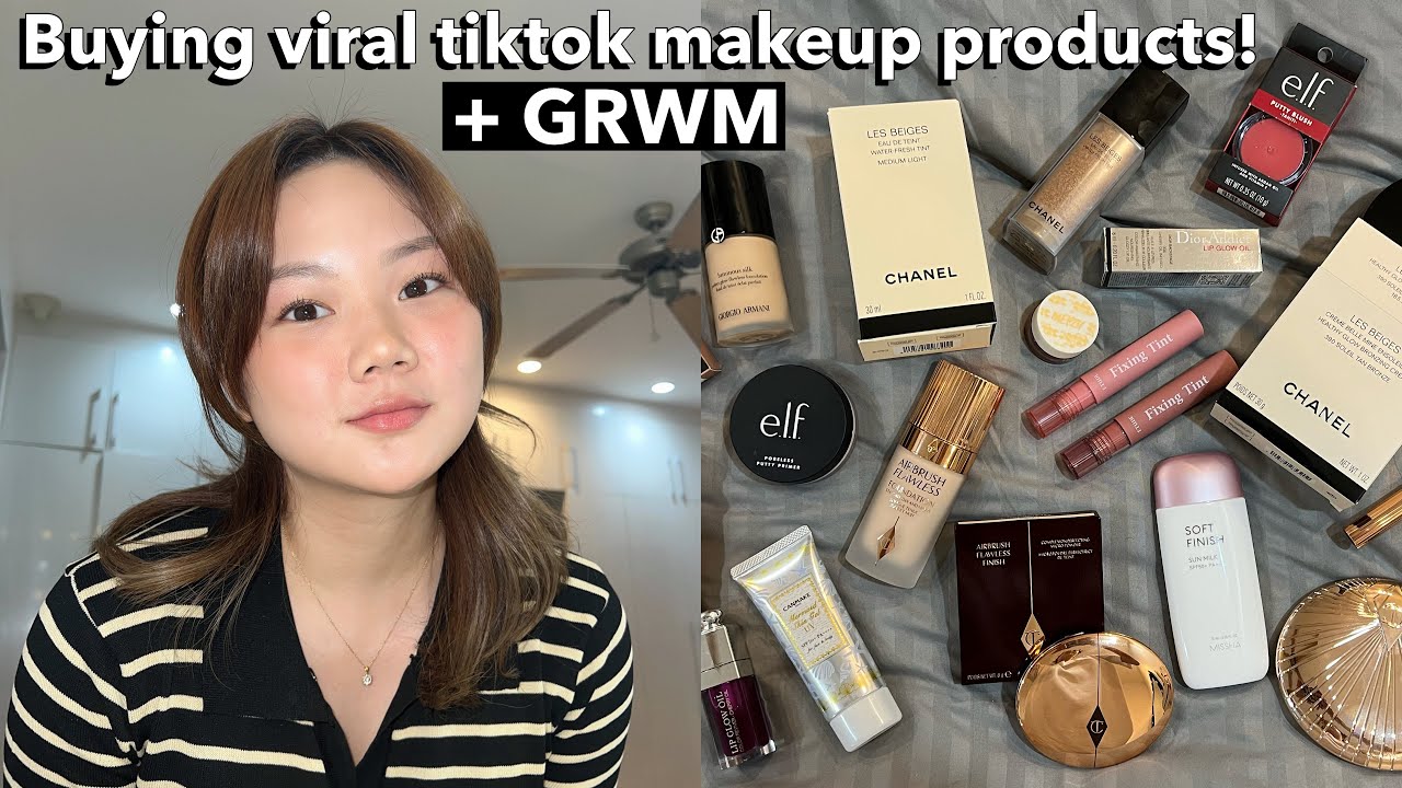 #TiktokMadeMeBuyIt: MAKEUP EDITION + GRWM | ASHLEY SANDRINE