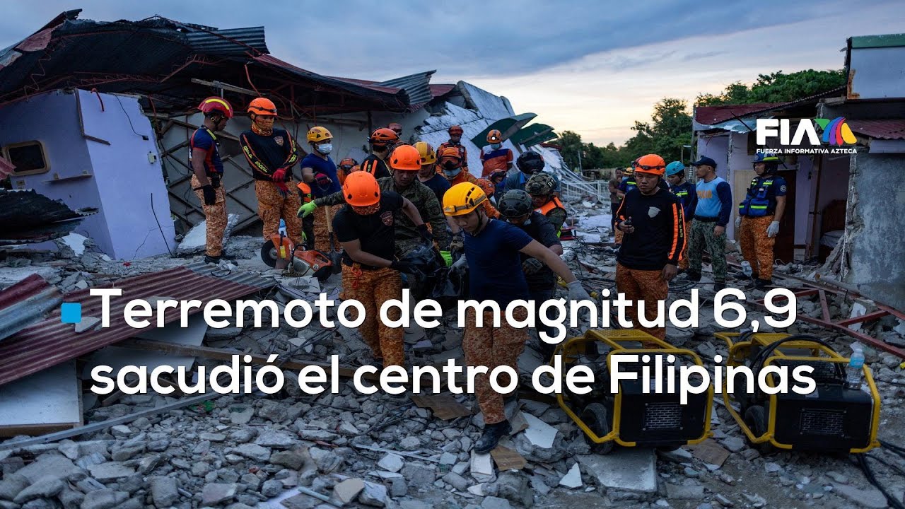 #AgendaMundial |  Un terremoto de magnitud 6.9 sacudió a Filipinas, dejando varias personas heridas