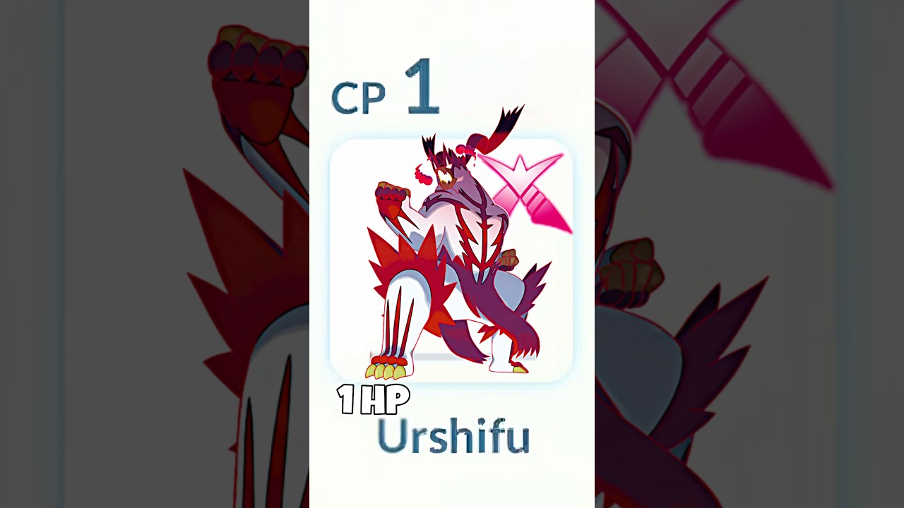 1 HP Single-Strike Urshifu Destroy Grunt Badly in #pokemongo