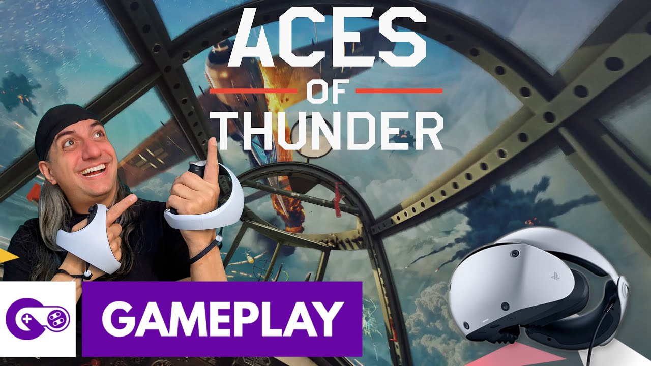 Aces of Thunder【no PSVR2】- Eu não sei pilotar, mas é INCRÍVEL 🤘🏼😁