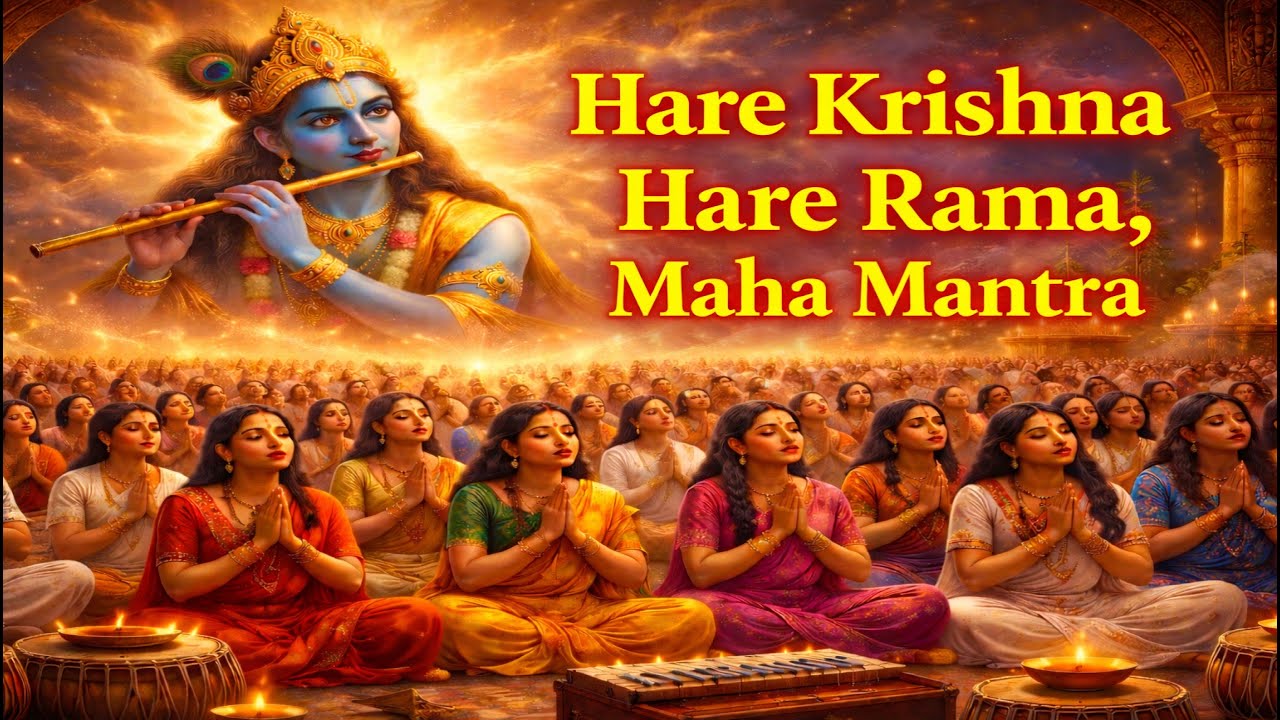 Maha Mantras - Hare krishna Hare Rama, Very beautiful- popular Krishna bhajans 