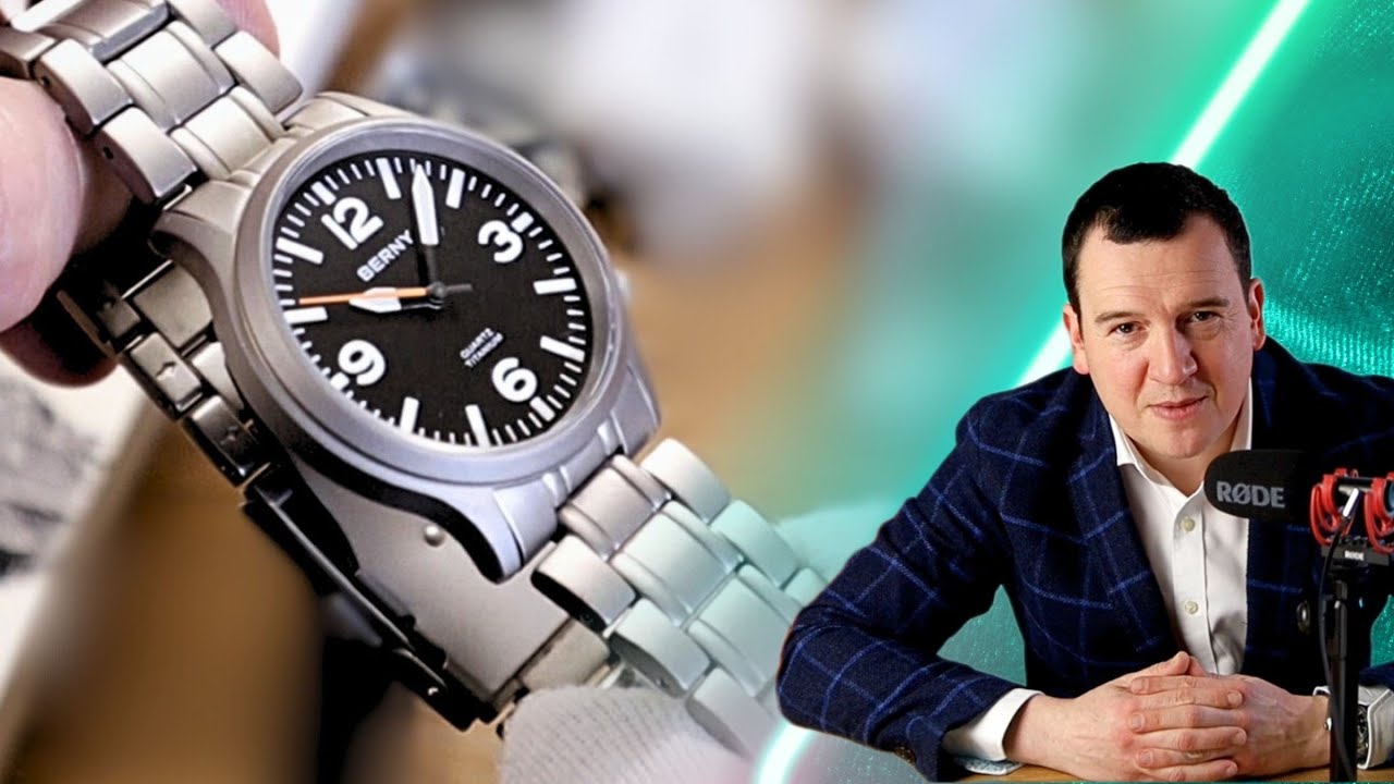 Berny TITANIUM Watch T2576 Review - Titanium Fieldwatch on a Budget | Sapphire Crystal for $60