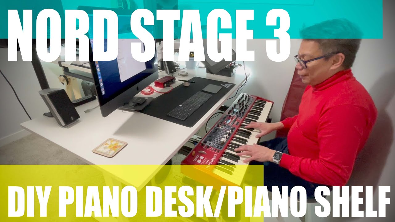 How I Made a Piano Shelf for My Nord Stage 3: Affordable Piano Desk!