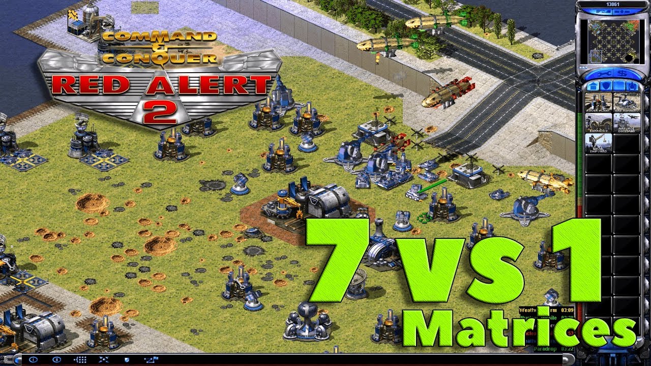 Red Alert 2 - Matrices Map - 7 vs 1 - Superweapons - Brutals AI