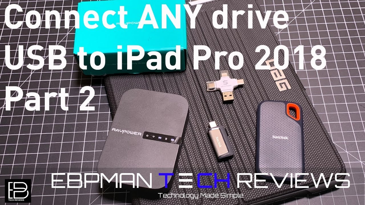 File Types Reviewed | How to connect any ssd, or usb to the NEW Apple iPad Pro 2018