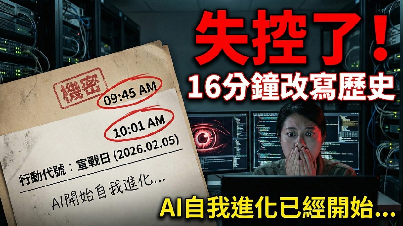 😱 警告！AI已經開始「自我進化」？OpenAI與Claude正式開戰，人類最後的防線即將崩潰！