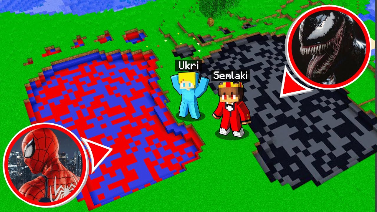 Ukri und Semlaki: VENOM gegen SPIDER-MAN in Minecraft!