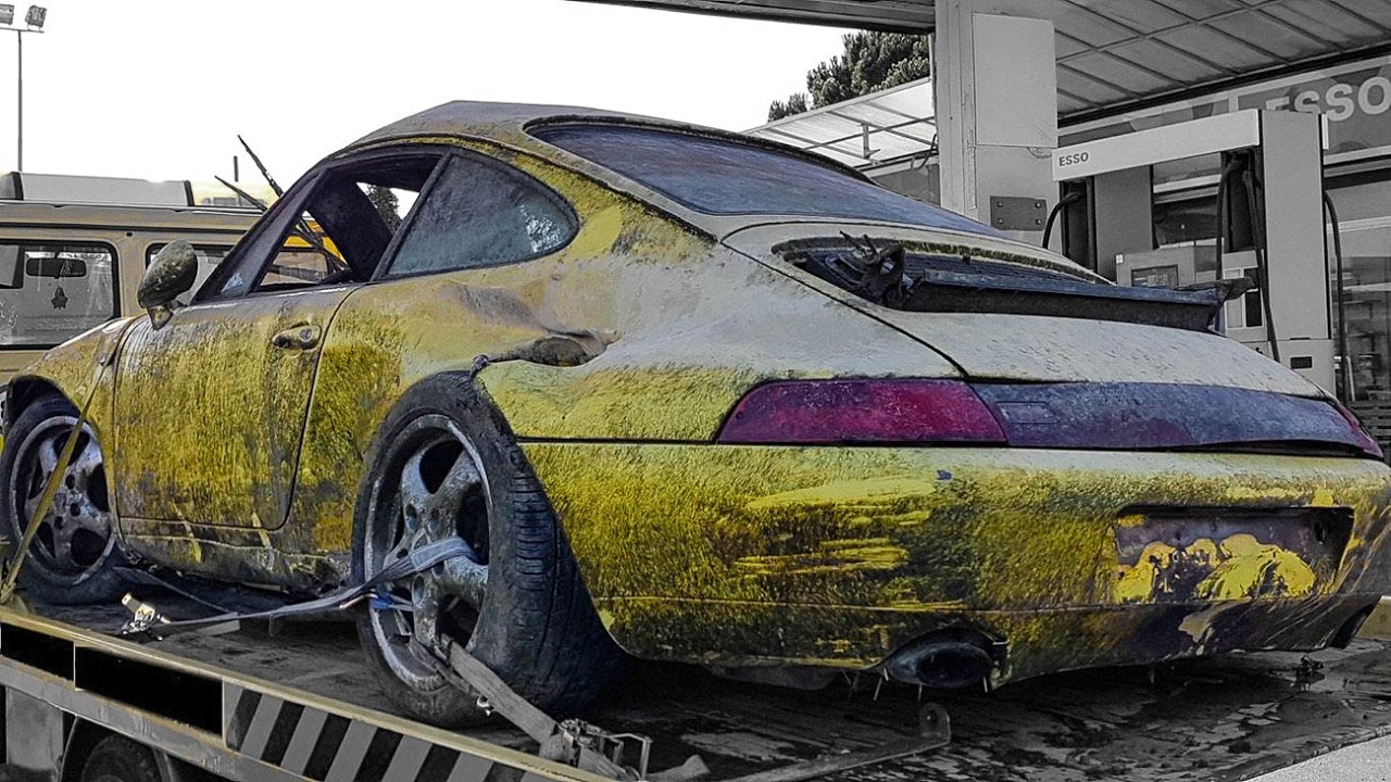 1995 Porsche 911 Carrera 993 RSR Restoration Project (This car was found underwater after 5 years)