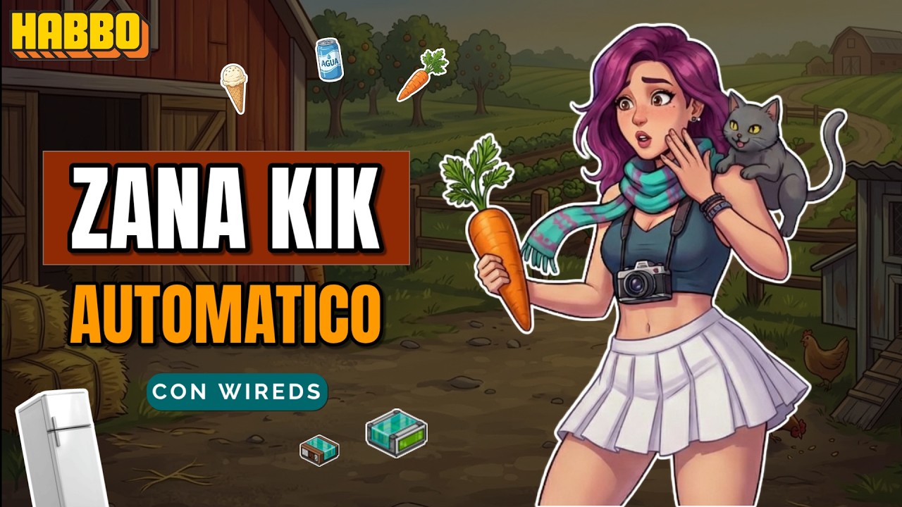 Cómo hacer ZANA KICK AUTOMATICO con WIRED en Habbo | Tutorial | LaChulaHB