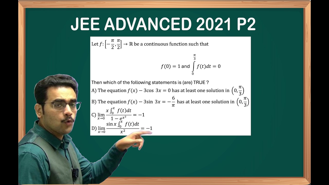 Monotonicity & Mean Value Theorem JEE ADVANCED PYQ 2021 P2