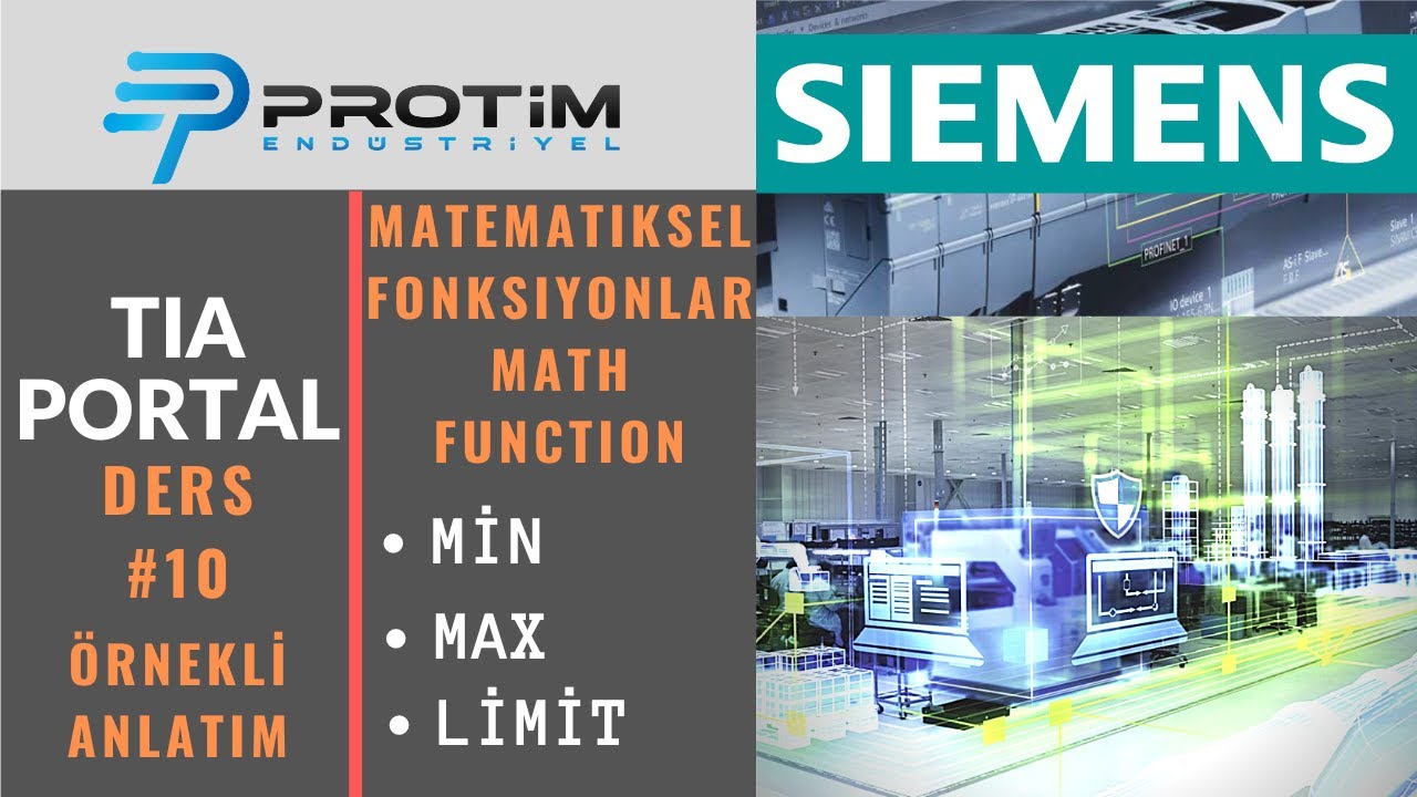 TIA PORTAL PLC PROGRAMLAMA DERS #10 | MIN - MAX - LIMIT | SIEMENS PLC