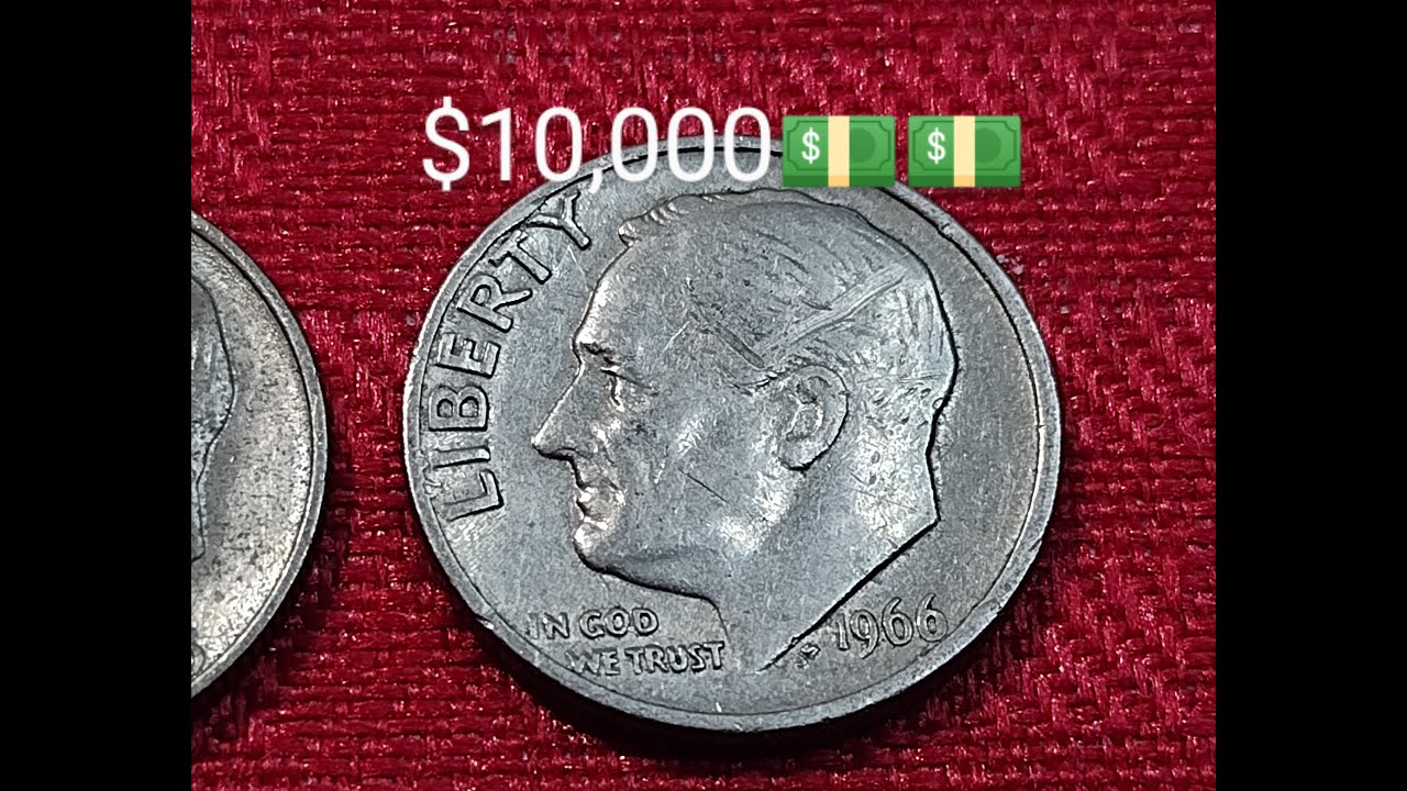 ☝️no importa que esta circulada!!! Vale $10,000💵💵💵 1966 Roosevelt dime 2.5g plata