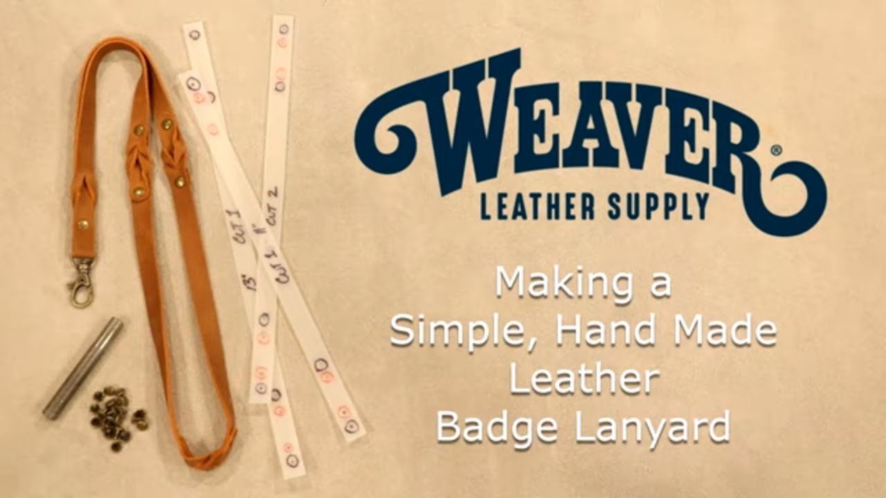 Making a Simple, Knotted Leather Lanyard