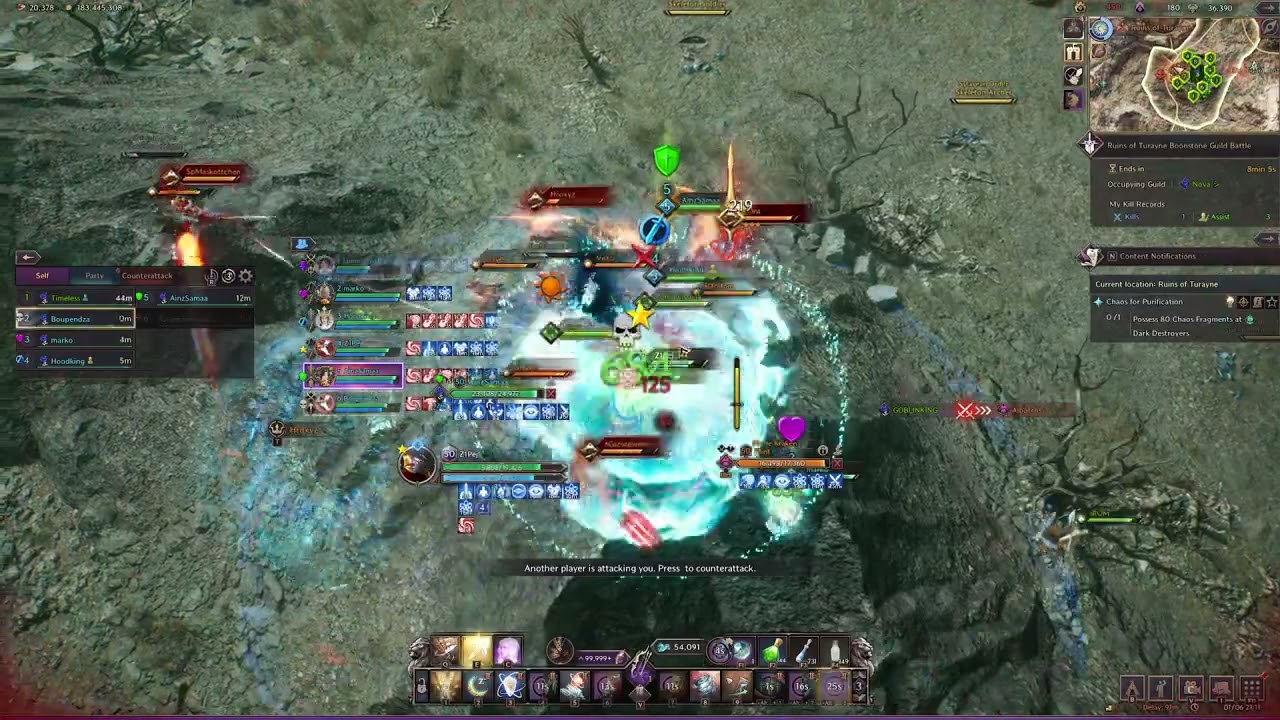 Ruins of Turayne Boonstone vs Pirates Kraken - Seeker POV Healer (Longbow+Wand) | Throne and Liberty