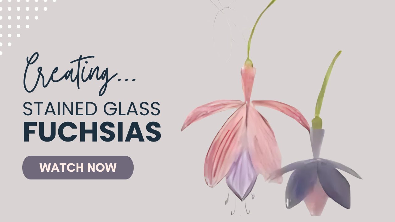 How To Create Mosaic Fuchsias From Stained Glass |  DIY Mosaic Crafts