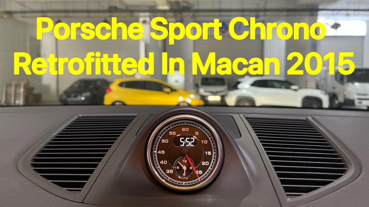 Porsche Sport Chrono Retrofitted In Macan 2015