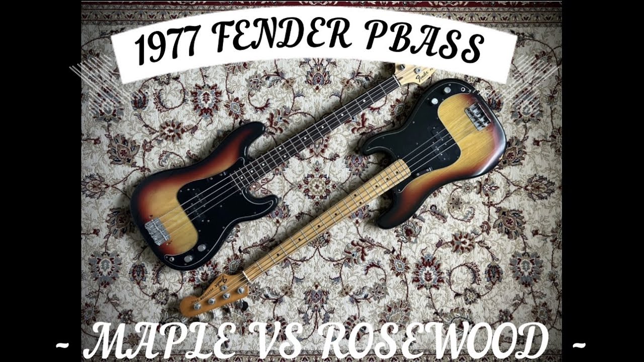 1977 FENDER PRECISION BASS - ROSEWOOD VS MAPLE - Andy's Vintage Guitars