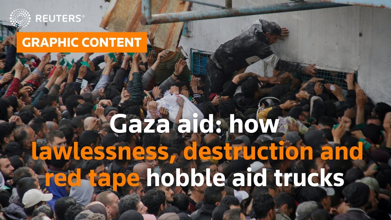 Gaza humanitarian aid: How destruction, lawlessness and red tape hobble trucks | REUTERS