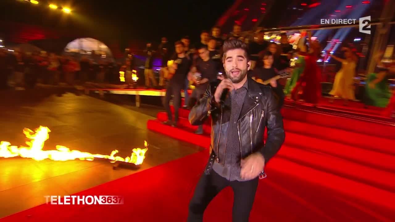 Kendji Girac chante au Téléthon 2015 - 05/12/2015