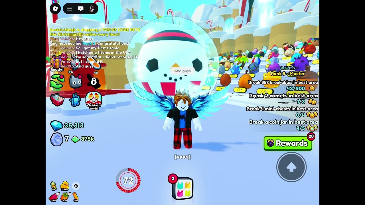 I got my first titanic in pet simulator 99