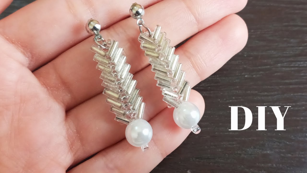 Bugle Bead Earrings/Classy beaded earrings
