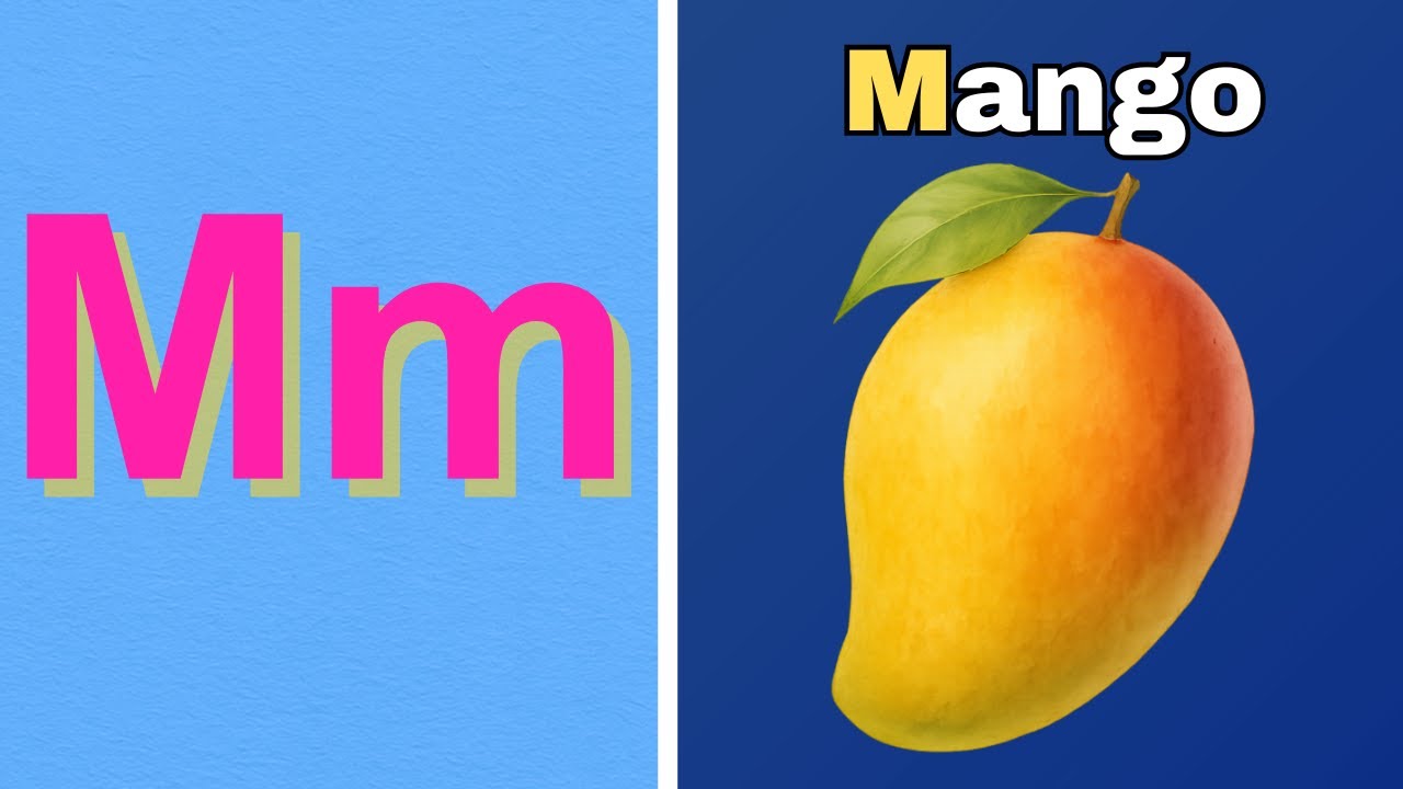 M for Mango 🥭  | Learn M Vocabulary | Kids Learning Video | phonics | ABC Learning | #BEEQANKIDS