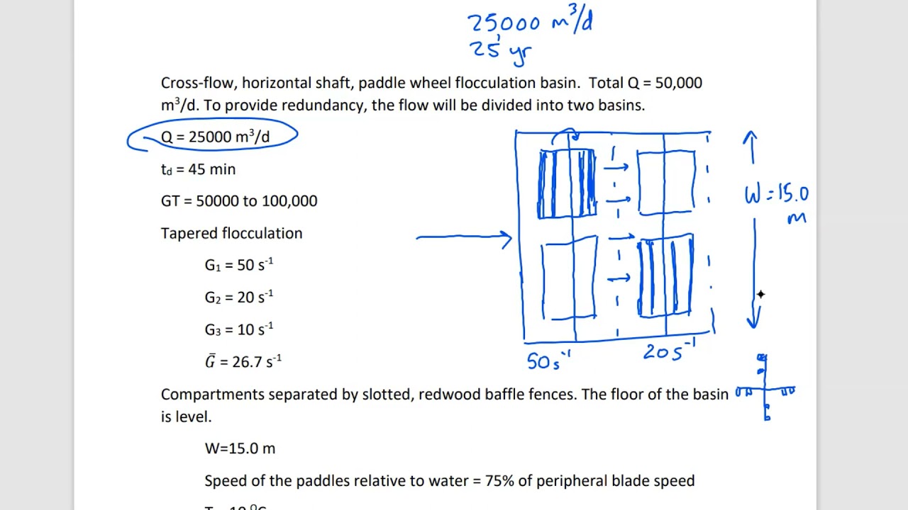 ENE 483: Tutorial Flocculation Design