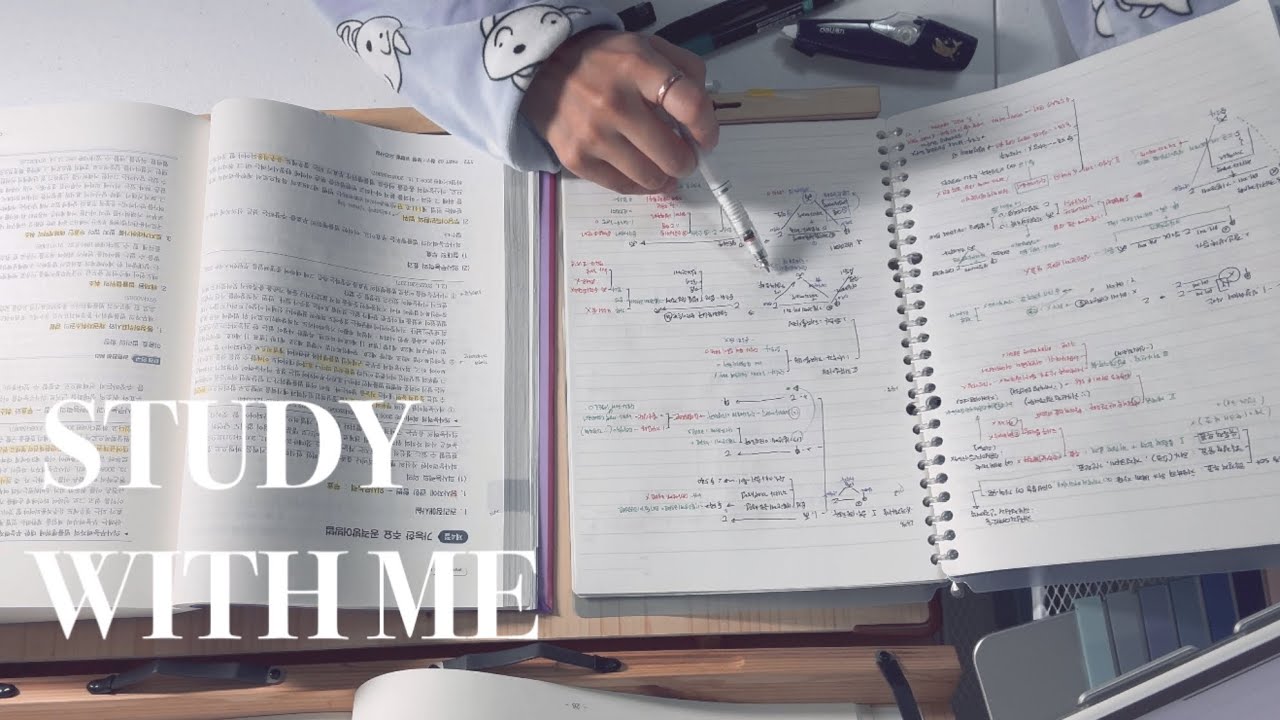 🐶10-HOUR Study With Me,No music, background noise,note taking ASMR,pomodoro 50/10