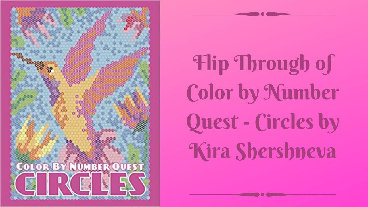 Flip Through of Color by Number Quest - Circles by Kira Shershneva