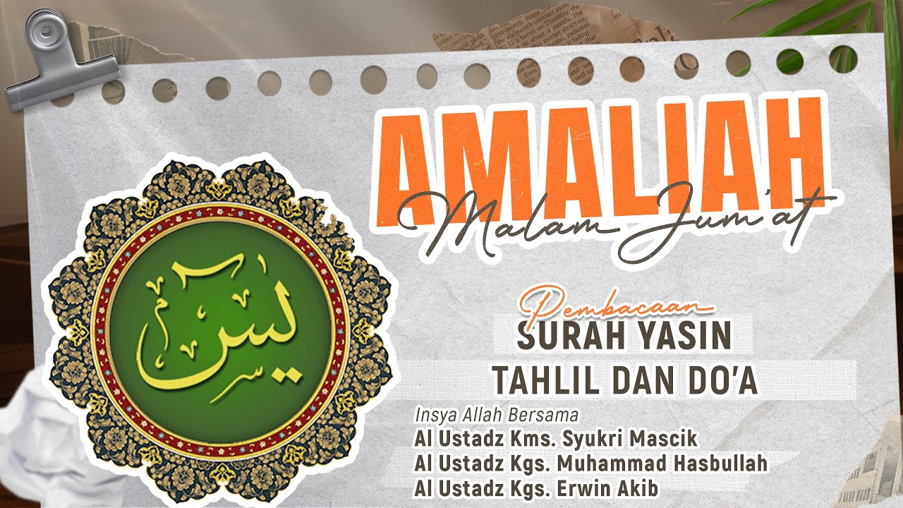[ LIVE ] SHOLAT BERJAMA'AH & PEMBACAAN YASIN TAHLIL & DOA