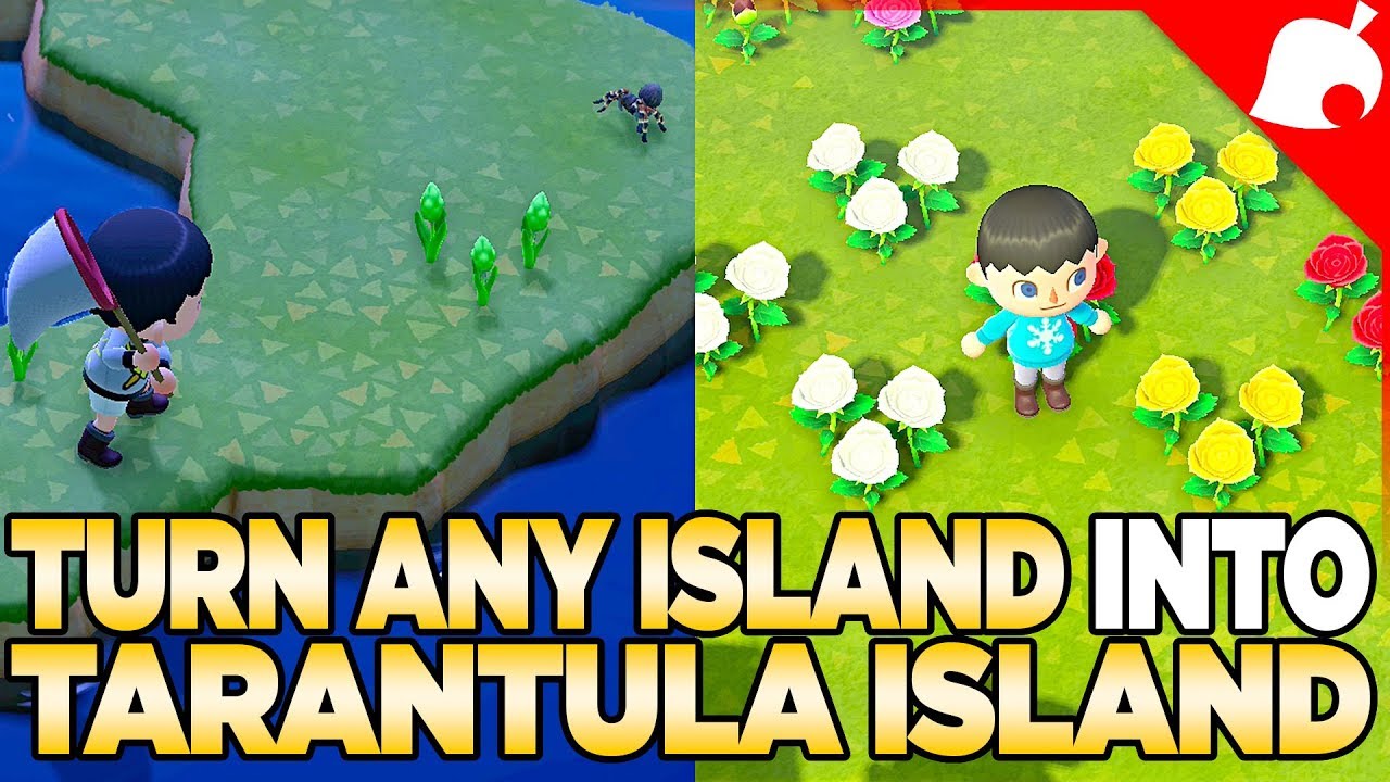 Turn ANY Island into a Tarantula Island & Flower Crossbreeding in Animal Crossing New Horizons
