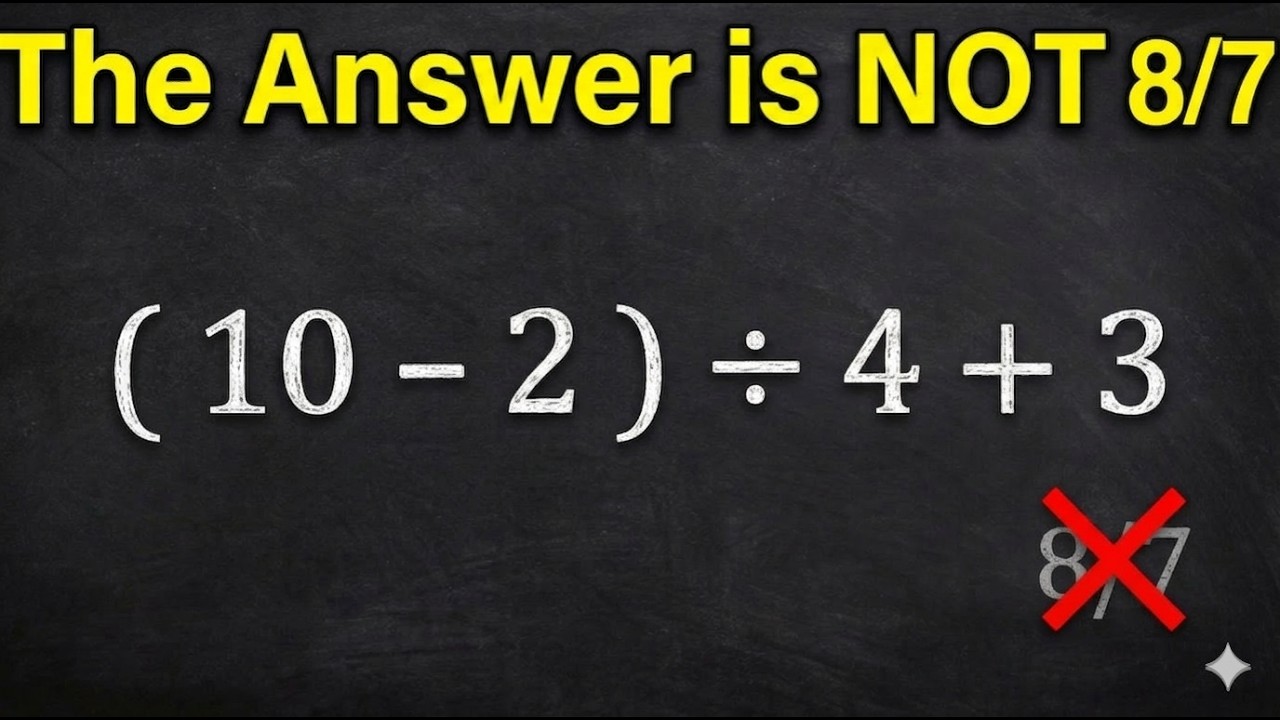 Only 1 in 10 Get This Right! Order of Operations Explained