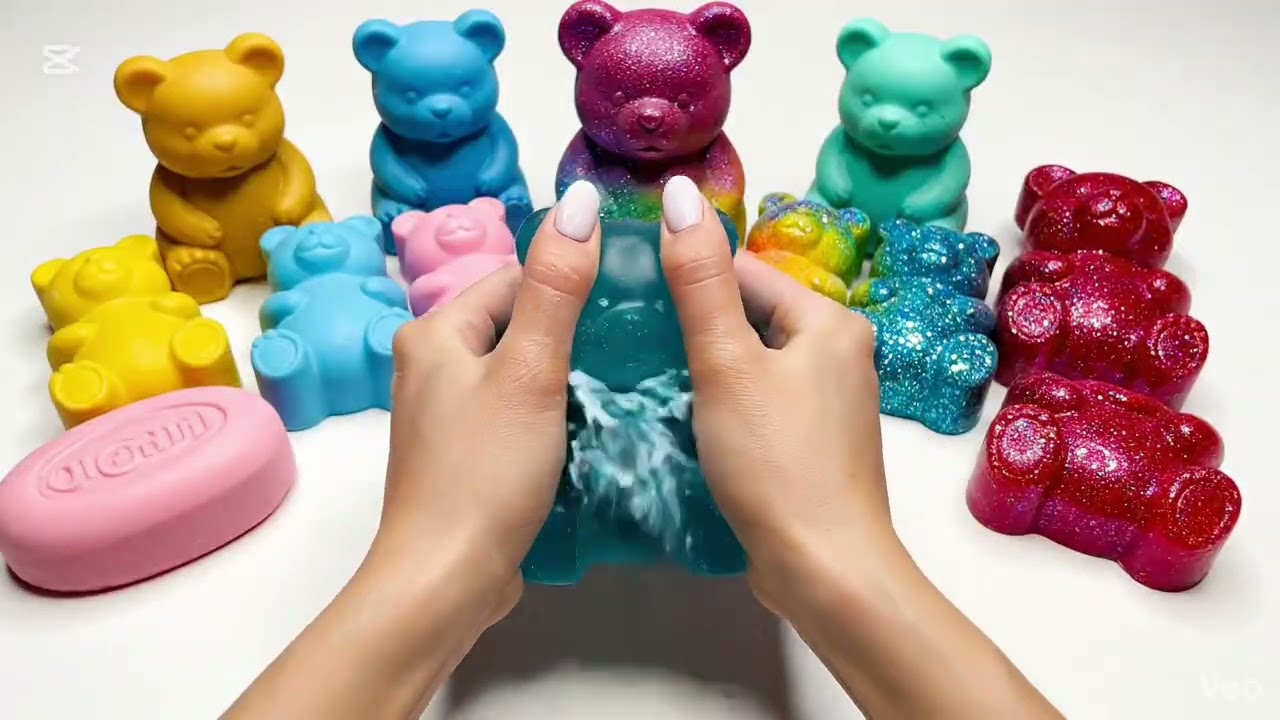🌈 ASMR Colorful Soap Crushing| Satisfying Multishape Soap Break Sounds#asmr#soapcrushing#satisfying 