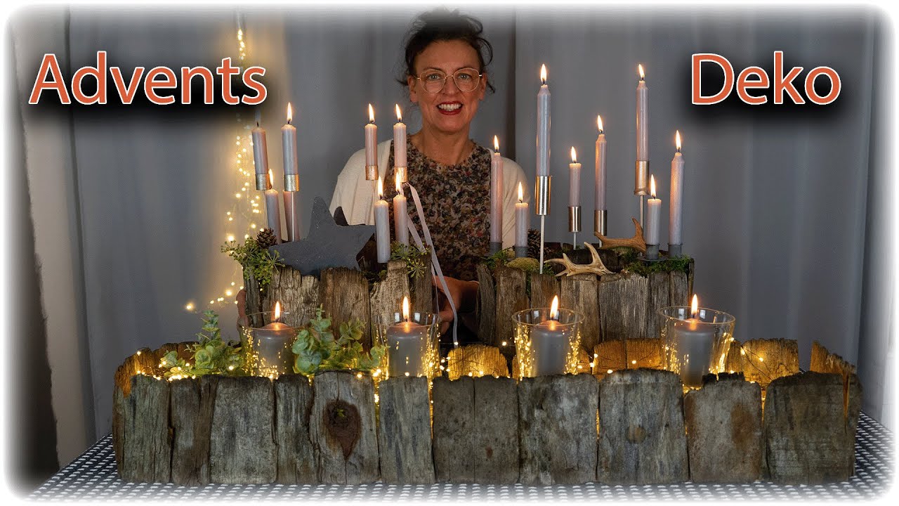 MAL WAS ANDERES ZUM ADVENT - SO AUSGEFALLEN IST MEINE IDEE - DIY MIT SCHINDELN