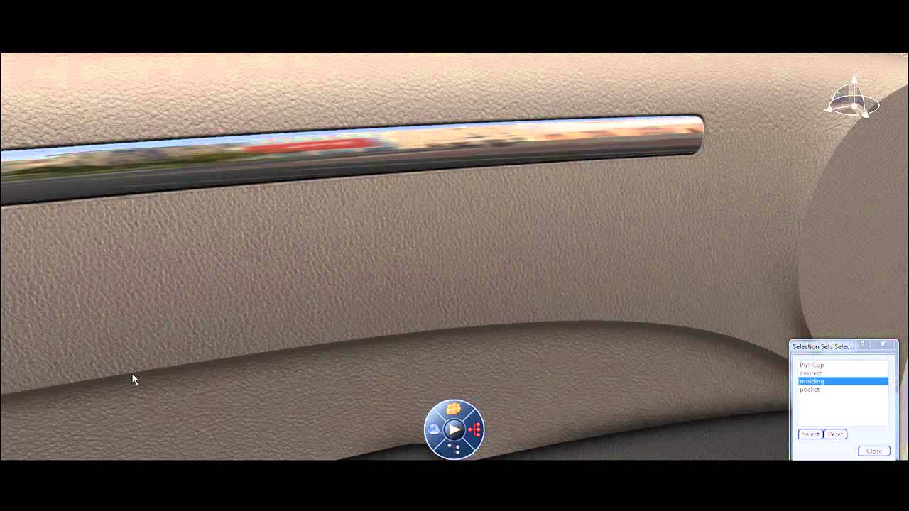 CATIA Icem (ISD) Door Trim Panel Global Modeling