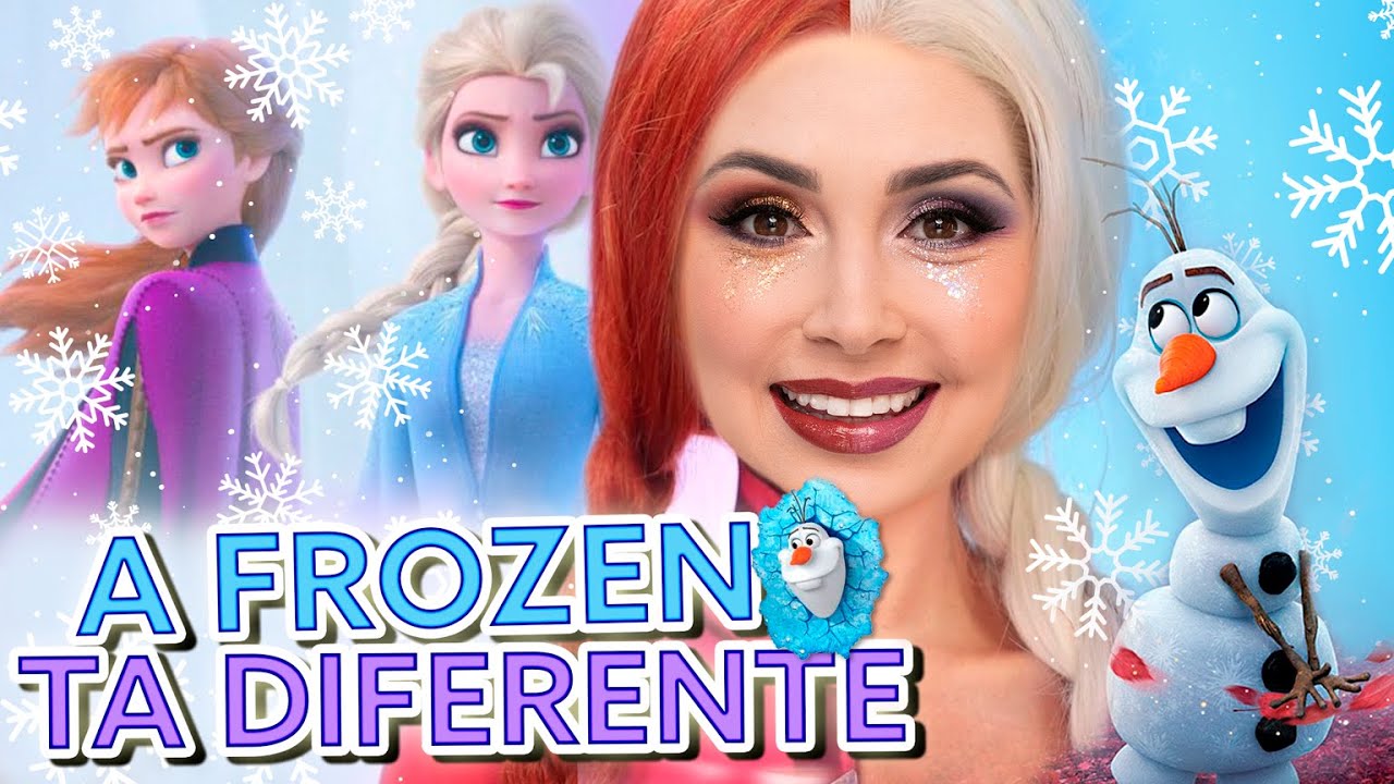 MAQUIAGEM CONGELANTE ❄️ - TESTEI AS NOVAS PALETAS DA FROZEN