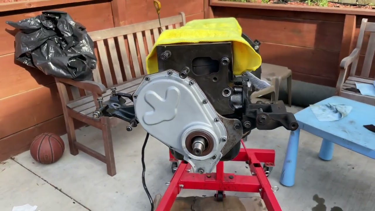 First Series of Rebuilding 3FE | FJ70 | Part  5 | Installing Timing Cover, Lifter Cover & Crankshaft