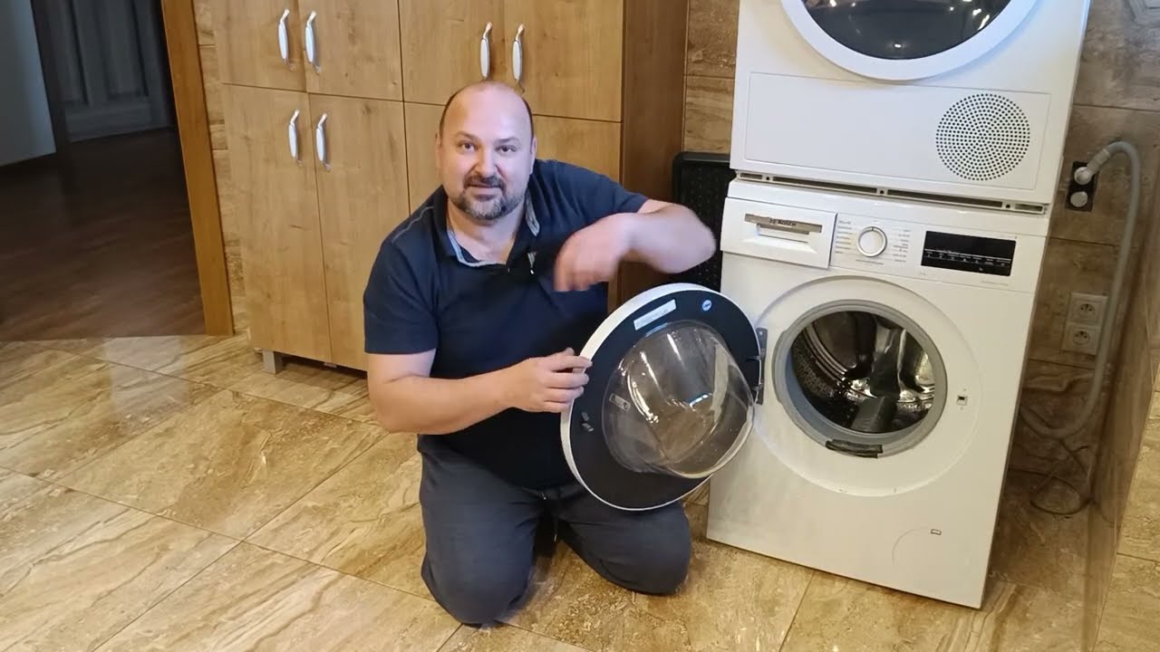 Práčka Bosch serie 6 - zborka - rozborka výmena poškodenej manžety dverí