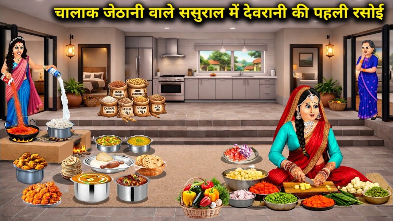 चालाक जेठानी वाले ससुराल में देवरानी की पहली रसोई|Devrani's first kitchen in her in-laws' house with
