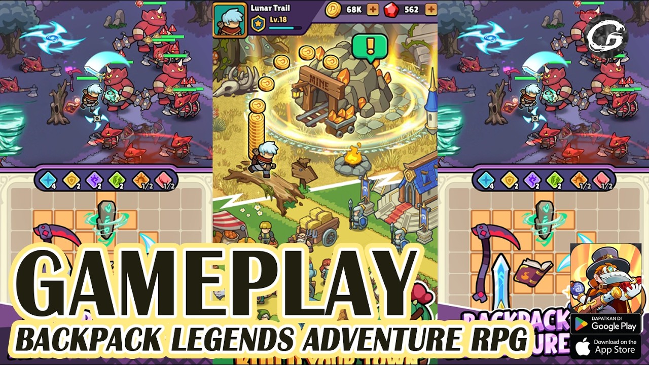 Backpack Legends Adventure RPG Gameplay - Mobile Game (Android)
