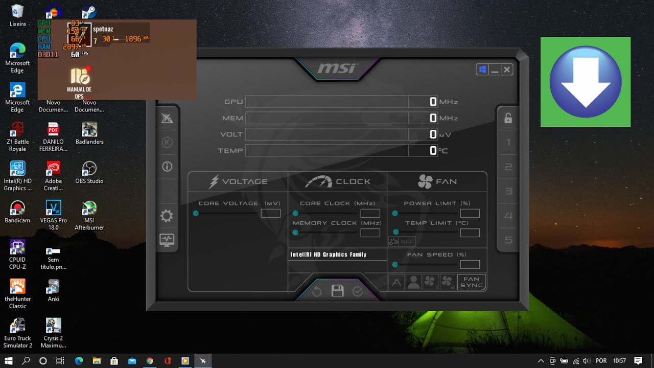 Como baixar e configurar MSI Afterburner [Mostrar informações na tela]