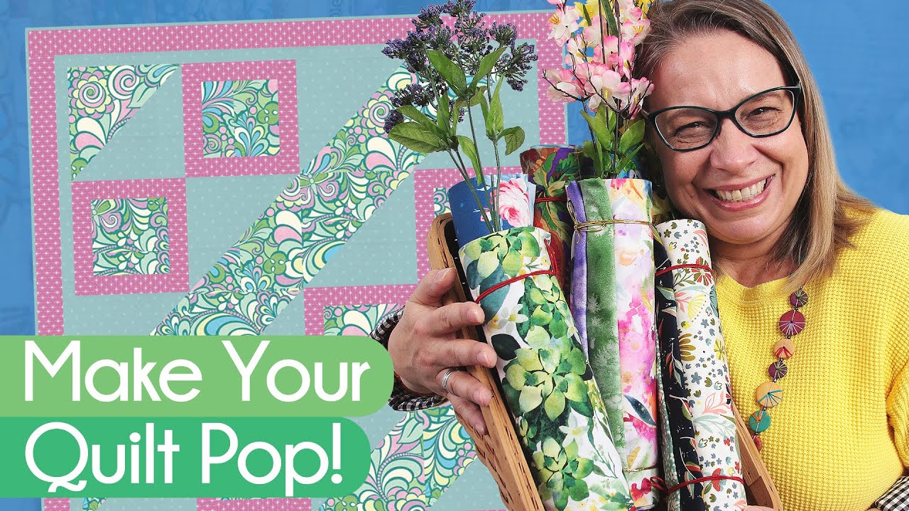 10 Bright & Bold Floral Quilts!