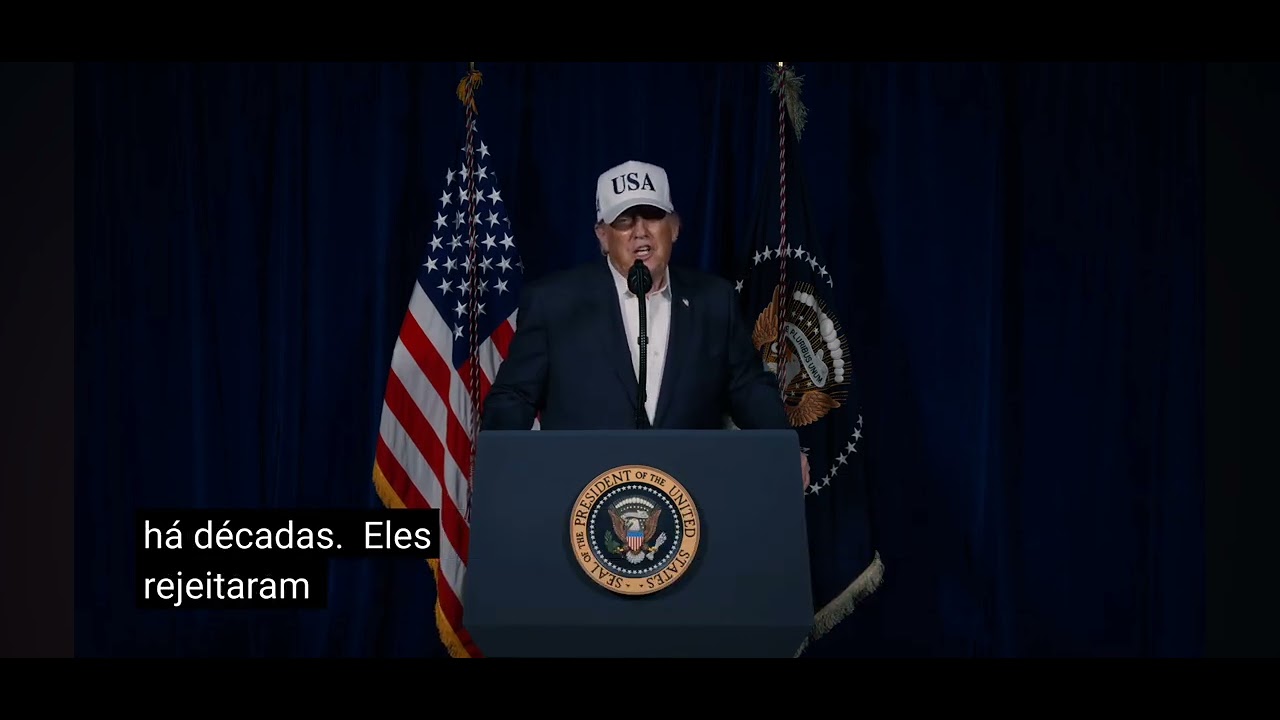Declaração de Trump sobre Operação de Ataque ao regime do Irã (Legendado em português)