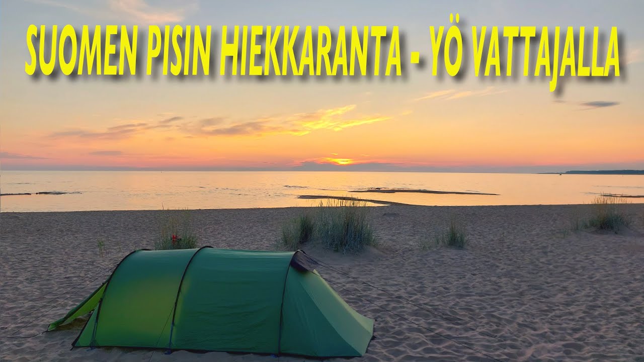 Suomen pisin hiekkaranta - Kesäyö Vattajalla
