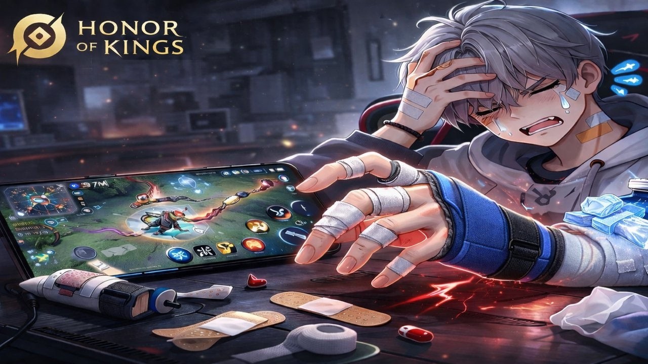 손목터널증후군..? 피지컬하한가ㄷㄷㄷ   [아너오브킹즈,honorofkings]