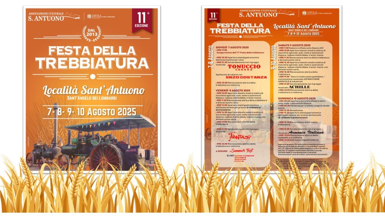 Festa della Trebbiatura di Sant'Antuono 2025