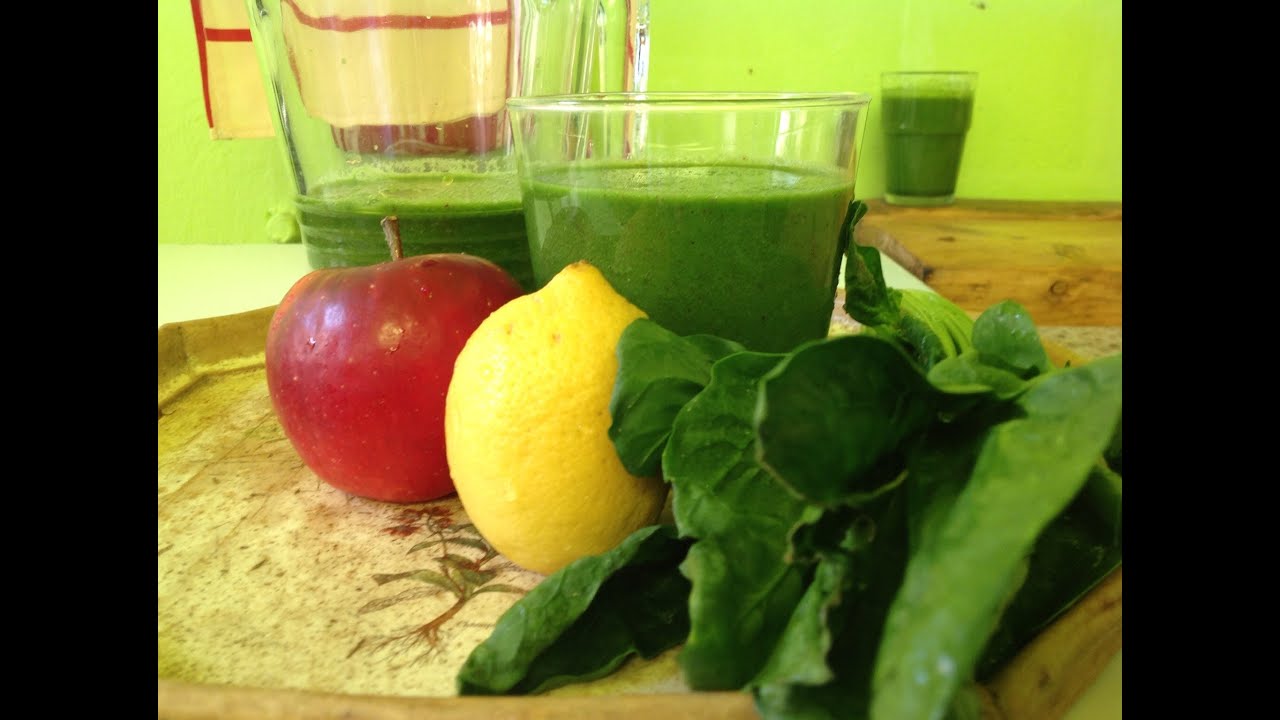 Apple Lemon Spinach Smoothie ~ Take 3