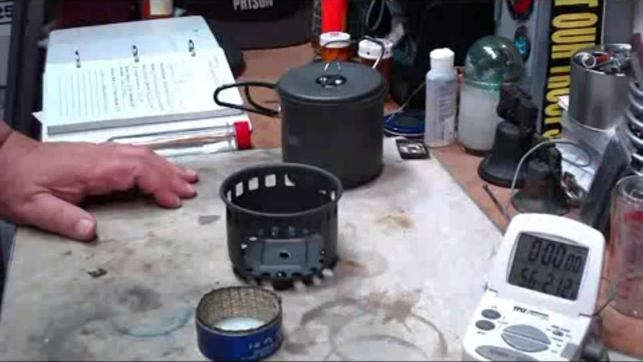 Esbit Solid Fuel Stove Set - Boil Test #3 - Cottle Vertical Wick - Reloaded